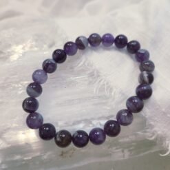 Chevron Amethyst Bracelet